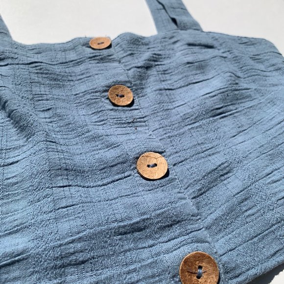 ROXY blue crop top - Picture 3 of 5